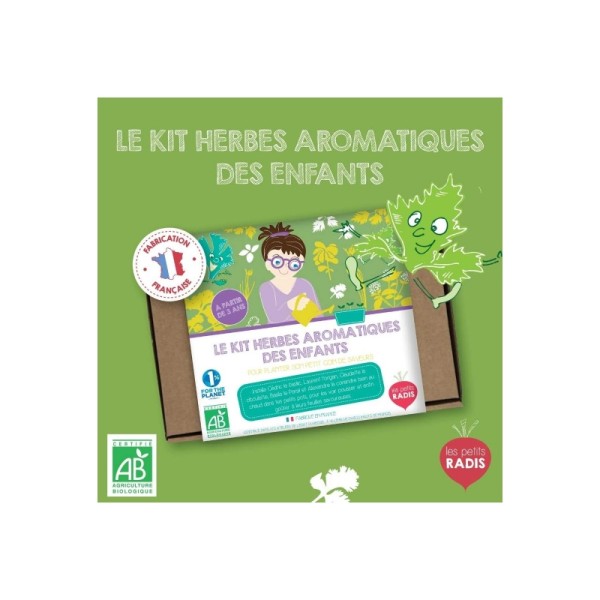 Le Kit aromatiques BIO des enfants - Les petits radis - Photo n°1