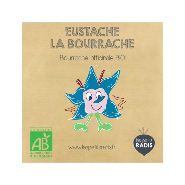 Mini kit de graines BIO d'Eustache la bourrache - Les petits radis - Photo n°1