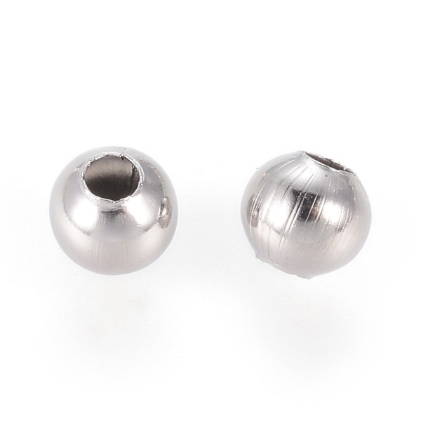 Perles intercalaire acier inoxydable 4 mm x 10 - Photo n°2