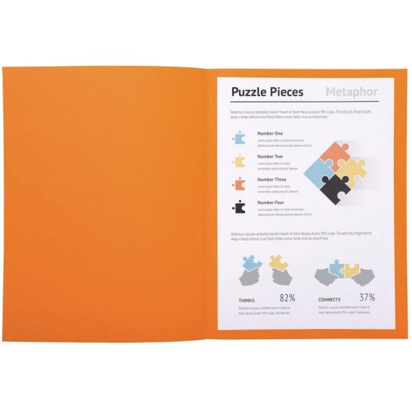 Paquet de 100 chemises Super Exacompta 24 x 32 cm carte rigide orange - Photo n°3