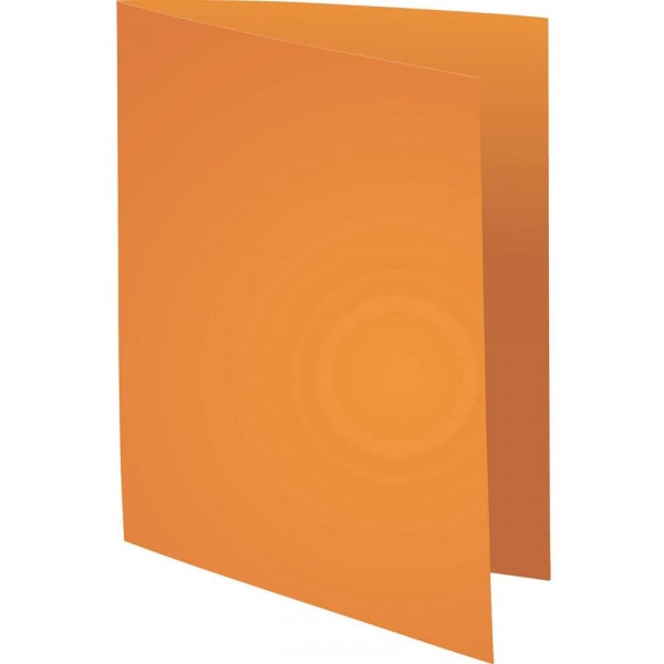Paquet de 100 chemises Super Exacompta 24 x 32 cm carte rigide orange - Photo n°1