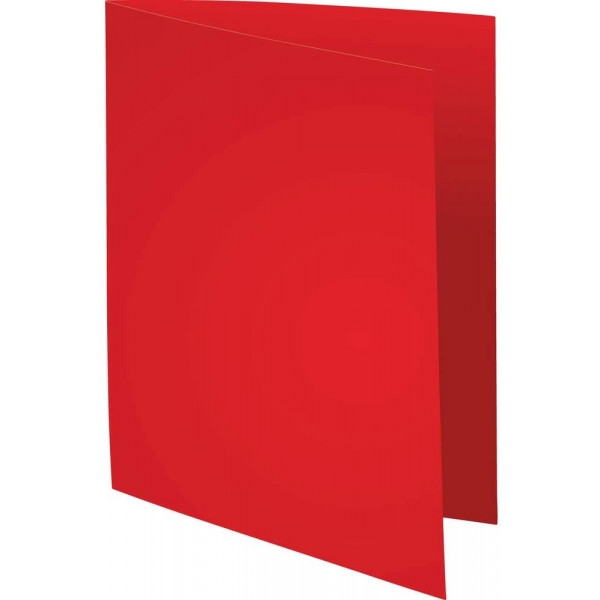 Paquet de 100 chemises Super Exacompta 24 x 32 cm carte rigide rouge - Photo n°1