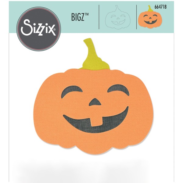 Matrice Sizzix Bigz - Citrouille d'Halloween - 10,1 x 9,9 cm - Photo n°1