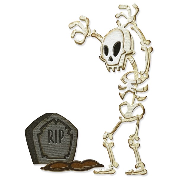Matrice Sizzix Thinlits - Squelette Mr Bones - 9 pcs - Photo n°4