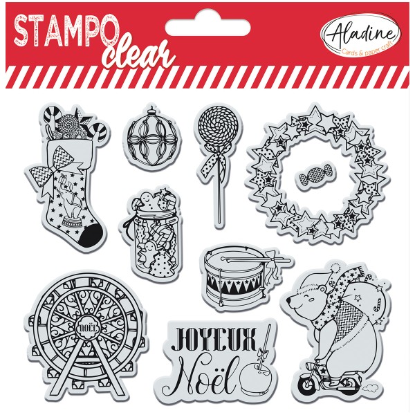 Tampons Clear Stampo - Parade de Noël - 10 pcs - Photo n°1