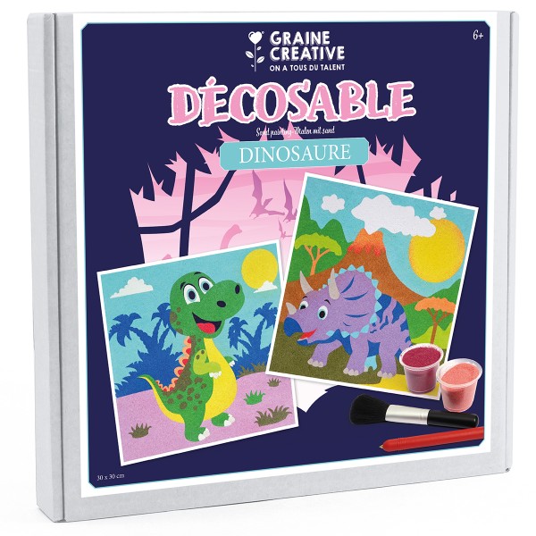 Kit Décosable Enfant - Dinosaures - 30 x 30 cm - 2 pcs - Photo n°3