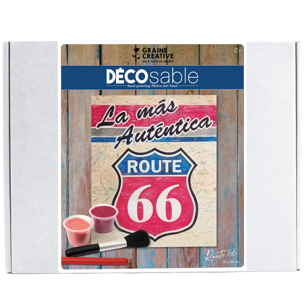 Kit Décosable - Route 66 - 38 x 38 cm - 1 pce - Photo n°1