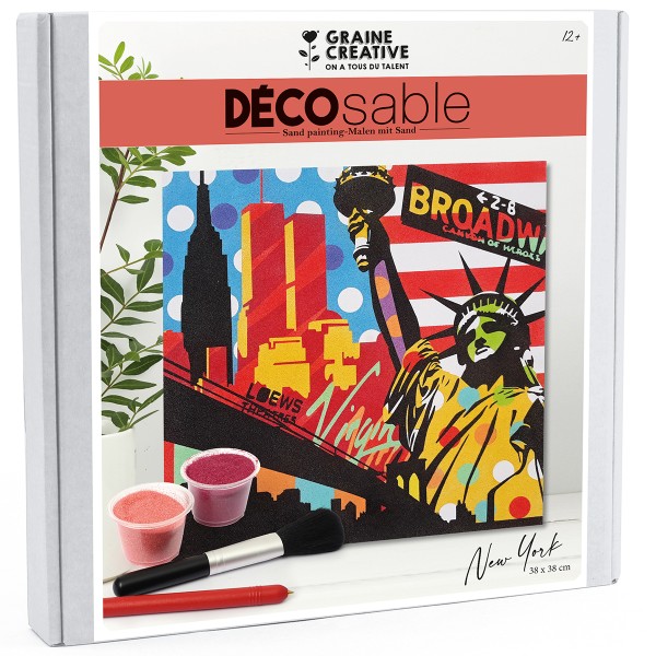 Kit Décosable - New-York Pop Art - 38 x 38 cm - 1 pce - Photo n°2