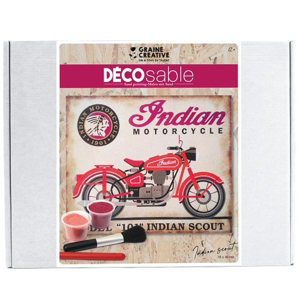 Kit Décosable - Indian Moto - 38 x 38 cm - 1 pce - Photo n°1