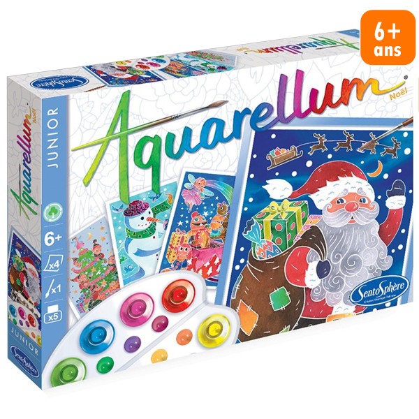 Aquarellum Junior - Noël - 4 tableaux - Photo n°1