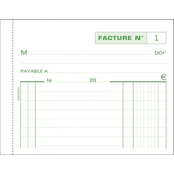 Lot de 3 manifolds - Factures - 10,5x13,5cm - 13274E - Exacompta - Photo n°2
