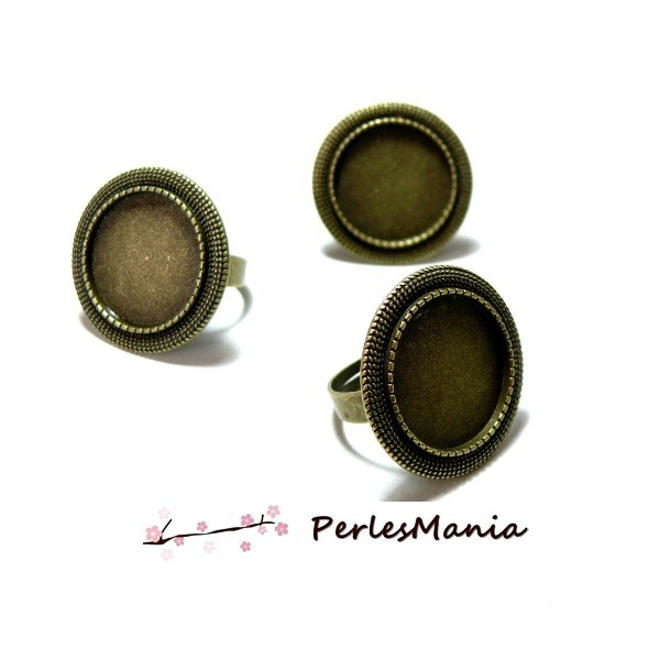 2 supports bagues ARTY Triple cercle ref 150311174246B BRONZE - Photo n°1