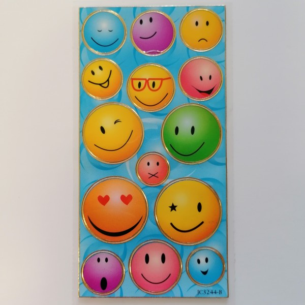 Stickers - émoticônes et émotions de couleurs - Photo n°1