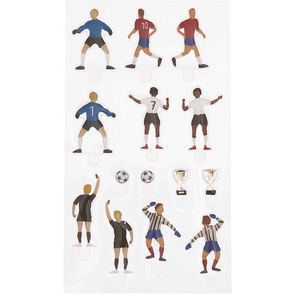 Stickers Gel FIGURICO - Football - 0,6 à 3,5 cm - 7 pcs - Photo n°1
