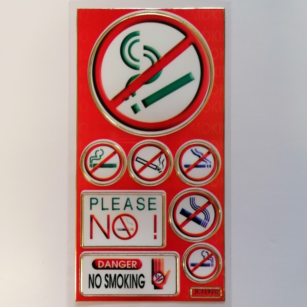 Stickers - danger ne pas fumer - Photo n°1