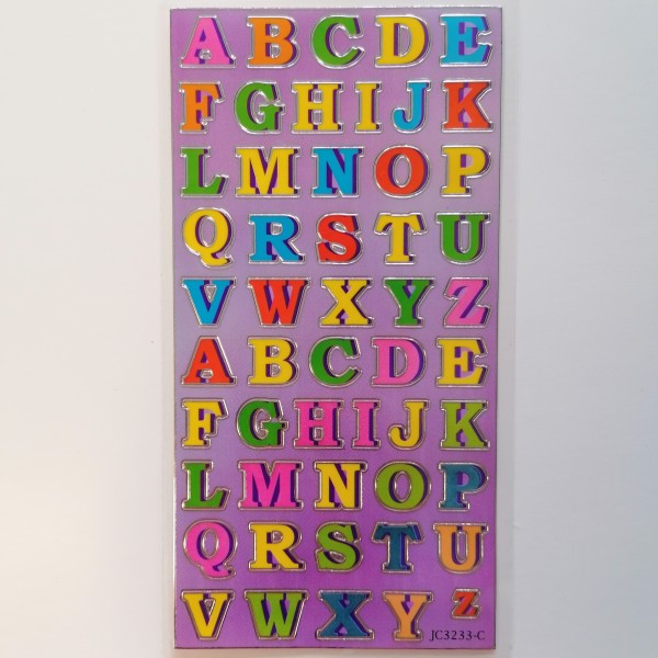 Stickers - Alphabet de couleur - Photo n°1