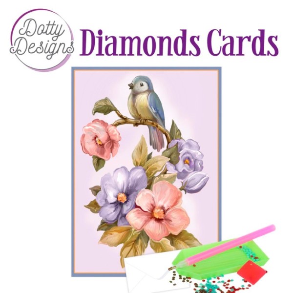 Dotty Designs Diamond Cards - Bird & Flower - Photo n°1