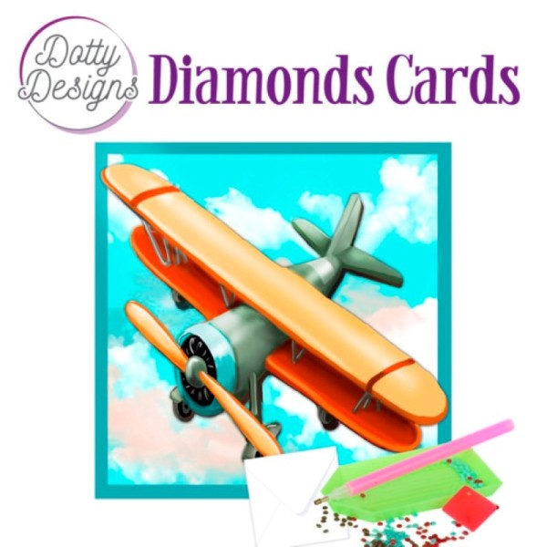 Dotty Designs Diamond Cards - Avion Vintage - Photo n°1