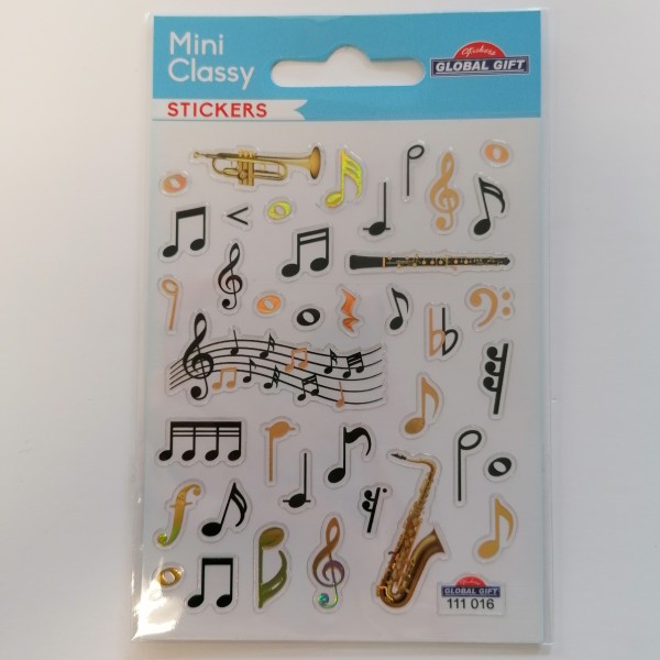 Stickers - note de musique et instruments - Photo n°1