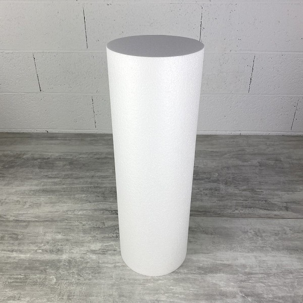 Gros Cylindre diam. 20 cm x Longueur 60 cm, en polystyrène, grande Colonne en Styropor blanc pour pr - Photo n°2