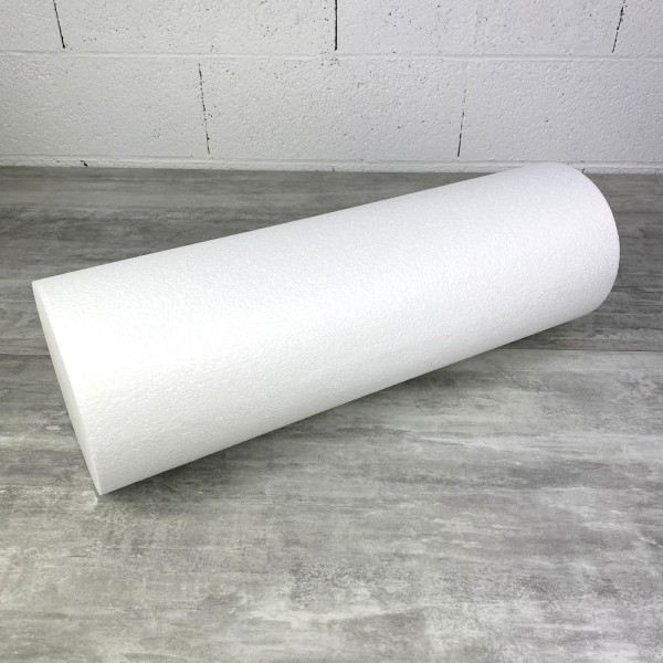 Gros Cylindre diam. 20 cm x Longueur 60 cm, en polystyrène, grande Colonne en Styropor blanc pour pr - Photo n°3