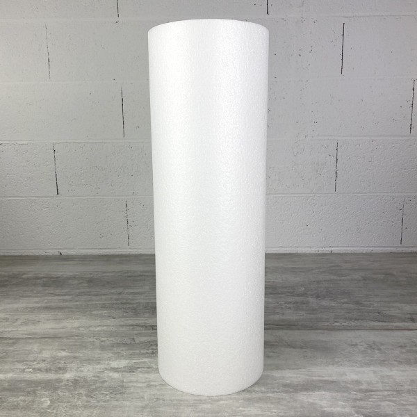 Gros Cylindre diam. 20 cm x Longueur 60 cm, en polystyrène, grande Colonne en Styropor blanc pour pr - Photo n°4