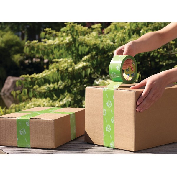 Ruban adhésif emballage écologique 100% recyclé Tesa imprimé 66m x 50mm - Photo n°2