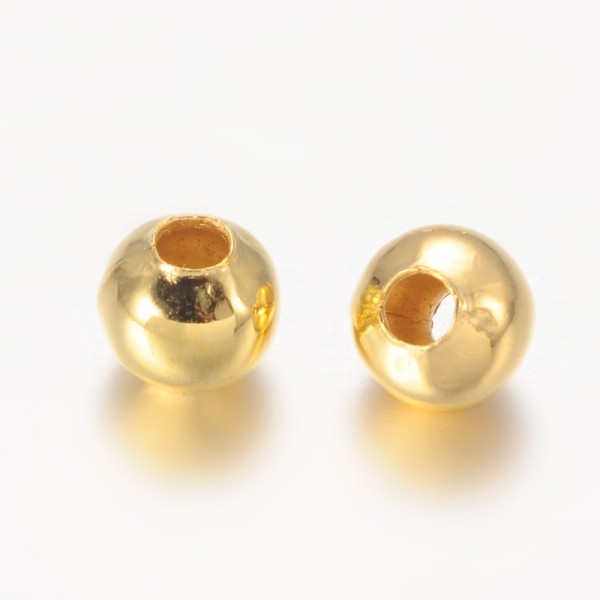 Perles métal 5 mm doré x 20 - Photo n°2
