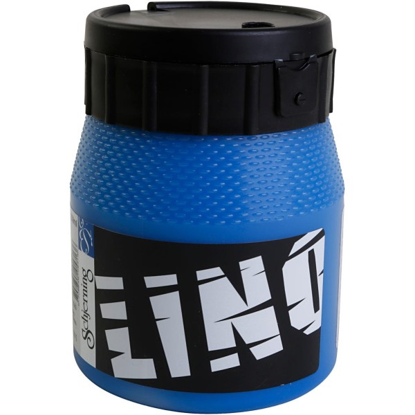 Encre pour linogravure Lino - Bleu - 250 ml - Photo n°1