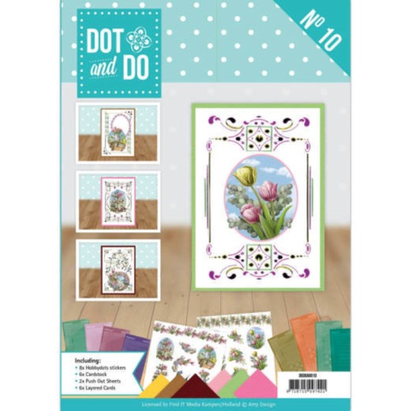 Dot and do Livre n°10 - Kit Carte 3D - Fleurs - Photo n°1