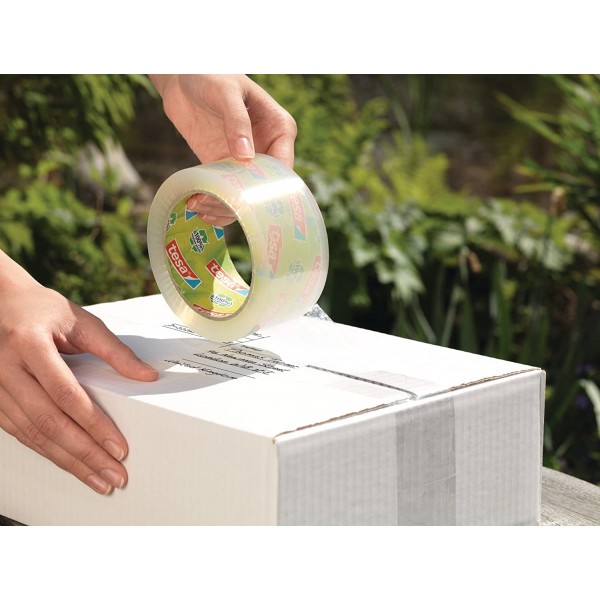 Ruban adhésif emballage écologique 100% recyclé Tesa transparent 66m x 50mm - Photo n°2