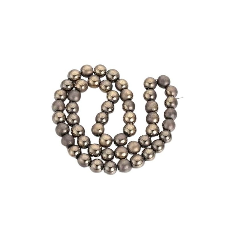 50 Pièces Hématite Perles environ environ 6 mm pour bijoux fabrication