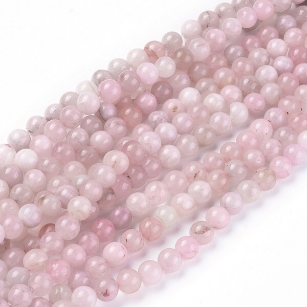 10 perles ronde en pierre naturelle QUARTZ ROSE 8 mm GT12907 - Photo n°1