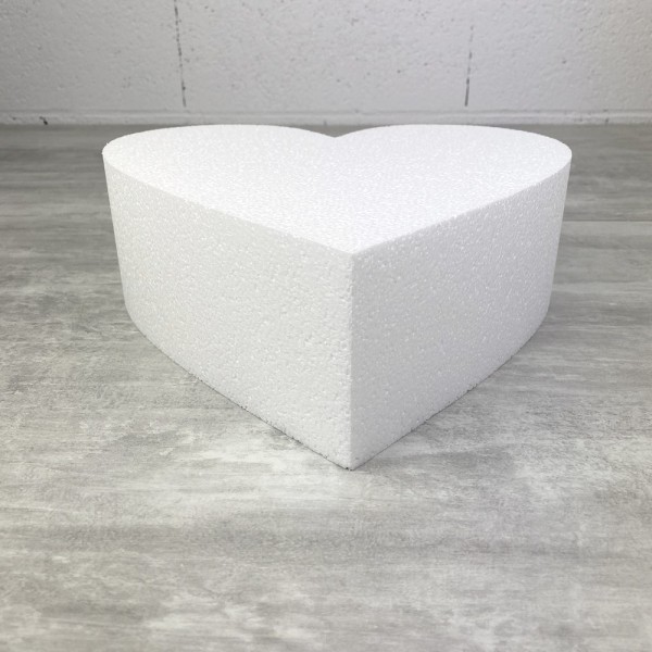 Socle plat Coeur 2D polystyrène, Largeur 30 cm x Epais. 10 cm, 28 kg/ m3 - Photo n°4