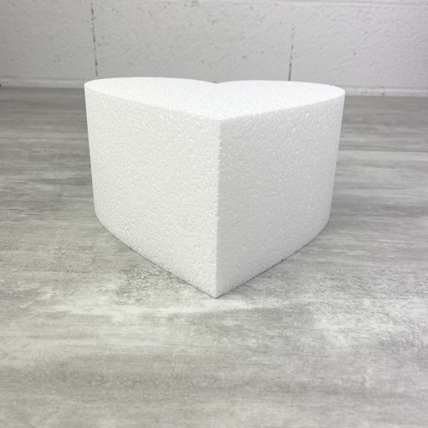 Socle plat Coeur 2D polystyrène, Largeur 20 cm x Epais. 10 cm, 28 kg/ m3 - Photo n°2
