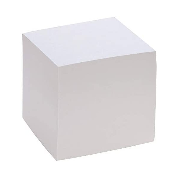 Bloc cube - 90 x 90 mm - 700 feuilles - Blanc - Photo n°1