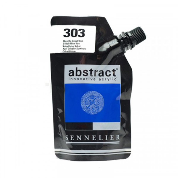 Peinture acrylique en sachet - Bleu de cobalt - 500ml - Sennelier - Photo n°1