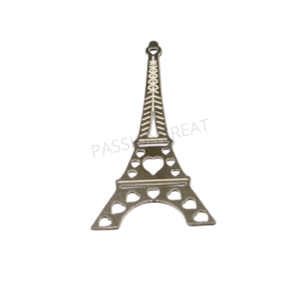 Tour Eiffel Acier Inoxydable 33x16 mm 2 Estampes Filigranes - Photo n°1