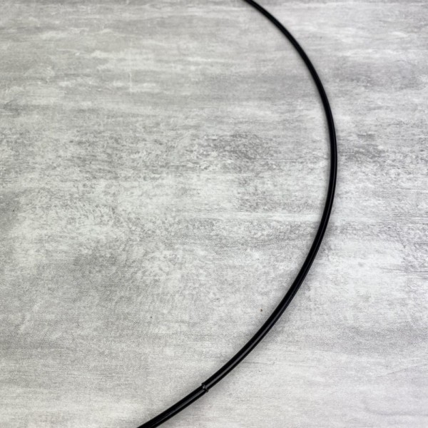 Cercle métallique noir, diam. 30 cm pour abat-jour, Anneau epoxy Attrape rêves - Photo n°2