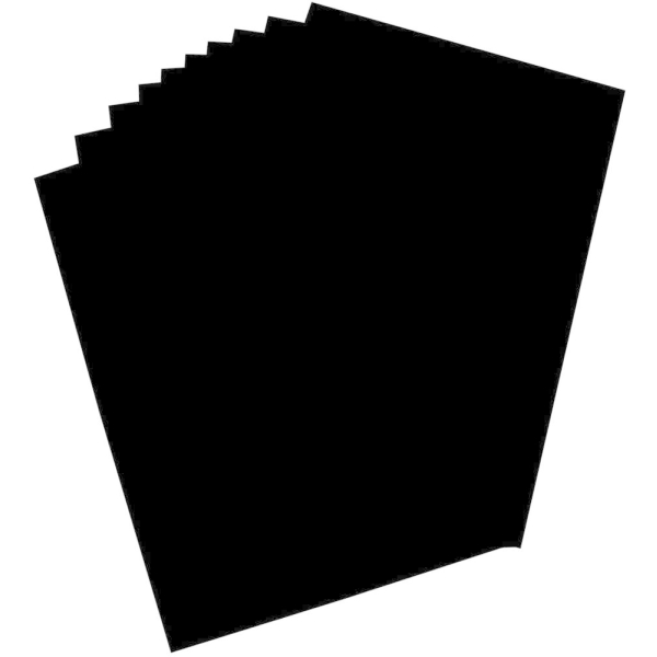 Carton pour affiches - 380 g./m² - 480 x 680 mm - Noir - Photo n°1