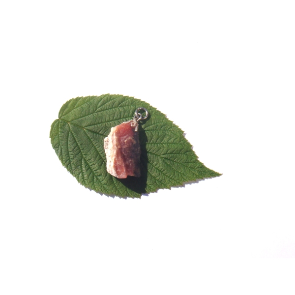 Pendentif Opale Rose Pérou brute 3.8 CM de hauteur x 1.5 MM - Photo n°4