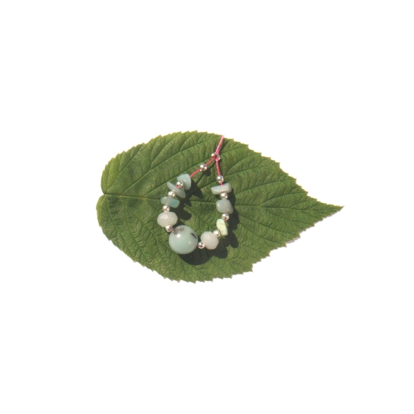 Amazonite multicolore : assortiment perle, rondelles facettées, chips - Photo n°1