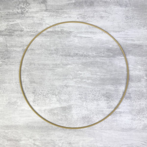 Lot de 5 Cercles métalliques doré ancien, diam. 30 cm pour abat-jour, Anneaux epoxy Attrape rêves - Photo n°3