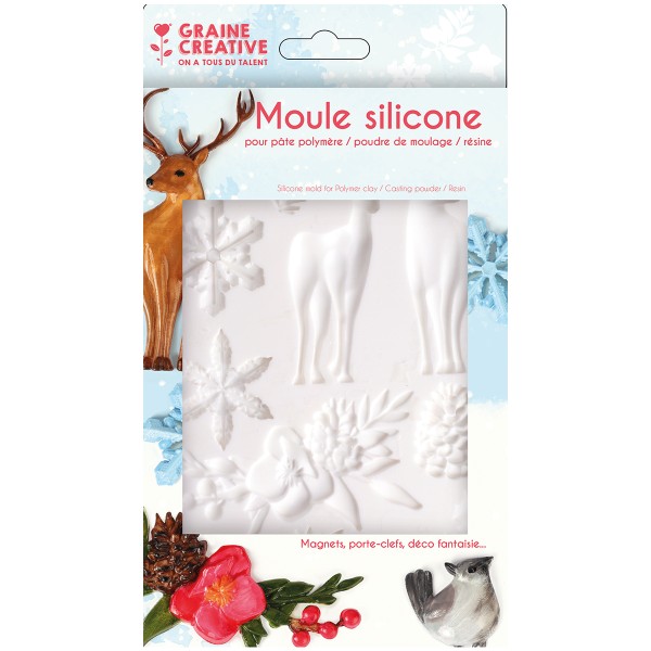 Moule silicone - Hiver - 20 x 13 cm - Photo n°3