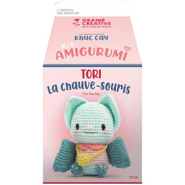Kit Crochet Amigurumi - Tori la Chauve-souris - 13 cm - Photo n°4