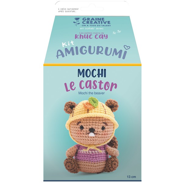 Kit Crochet Amigurumi - Mochi le Castor - 13 cm - Photo n°4