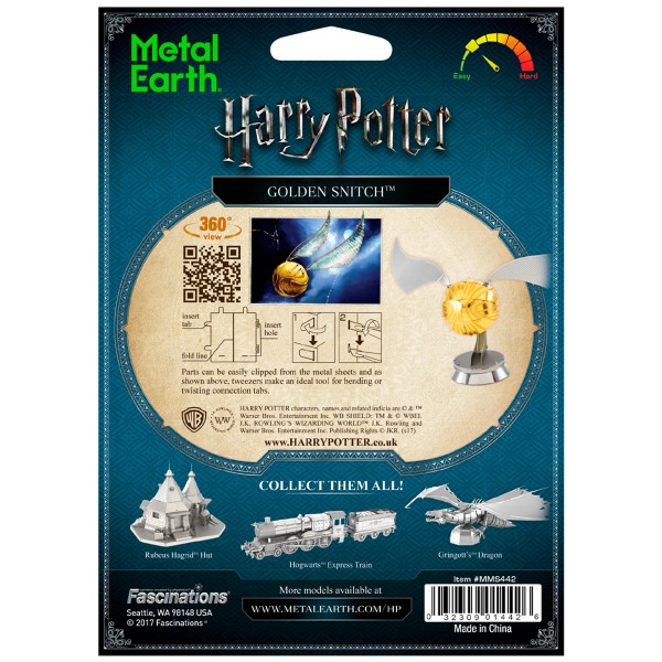 Kit maquette Harry Potter - Metal Earth - Le vif d'or - Photo n°3