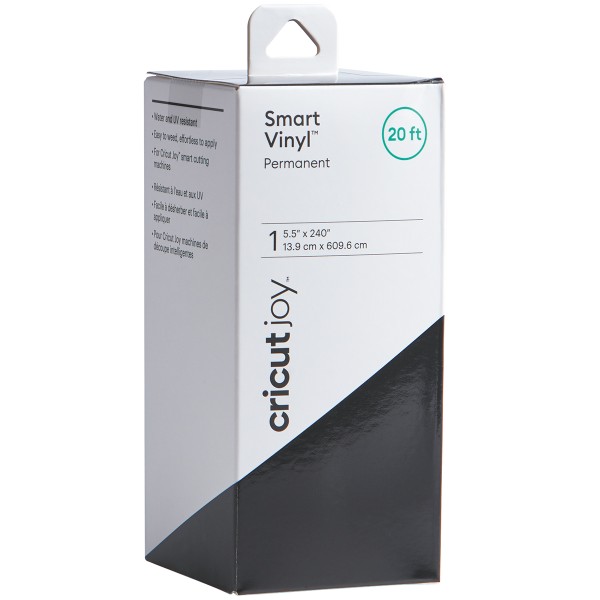 Vinyle Smart adhésif permanent brillant - Noir - 13,9 x 609,6 cm - Photo n°1