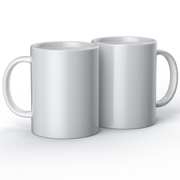 Mugs Cricut en céramique à personnaliser - Blanc - 425 ml - 2 pcs - Photo n°1