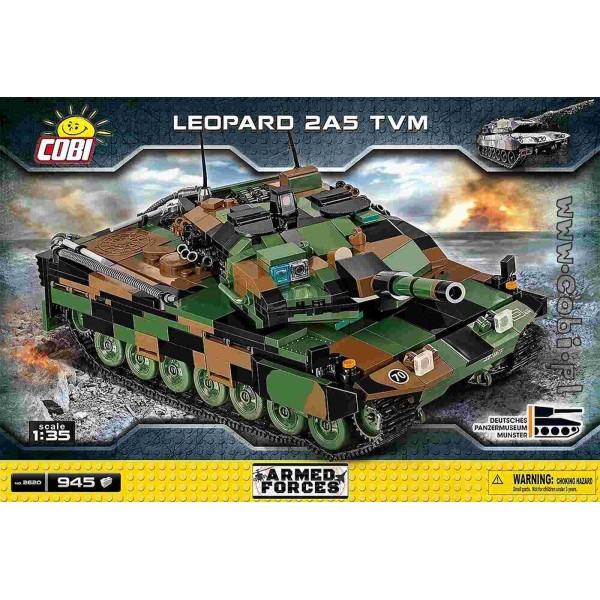 Tank Leopard 2A5 TVM - 945 pièces 1/35 Cobi - Photo n°1